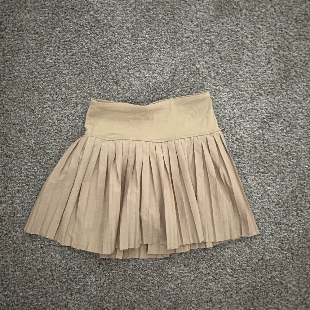 Tan athletic tennis Skirt